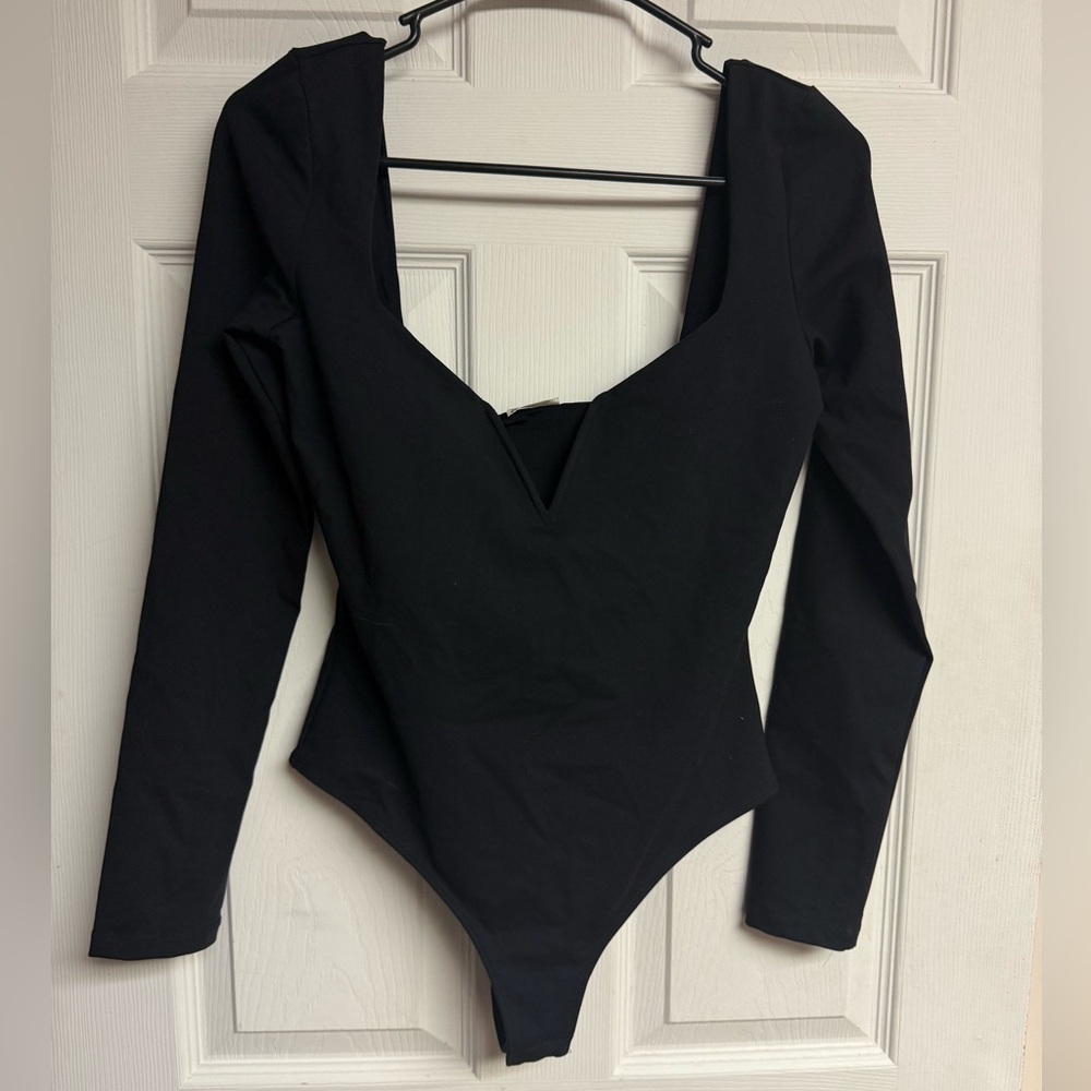 FINAL SALE Free People Zoe Notch-Neck Long-Sleeve Bodysuit - Picture 7 of 14